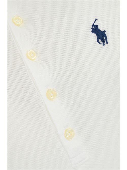 Polo in cotone con logo bianco POLO RALPH LAUREN | 211870245001